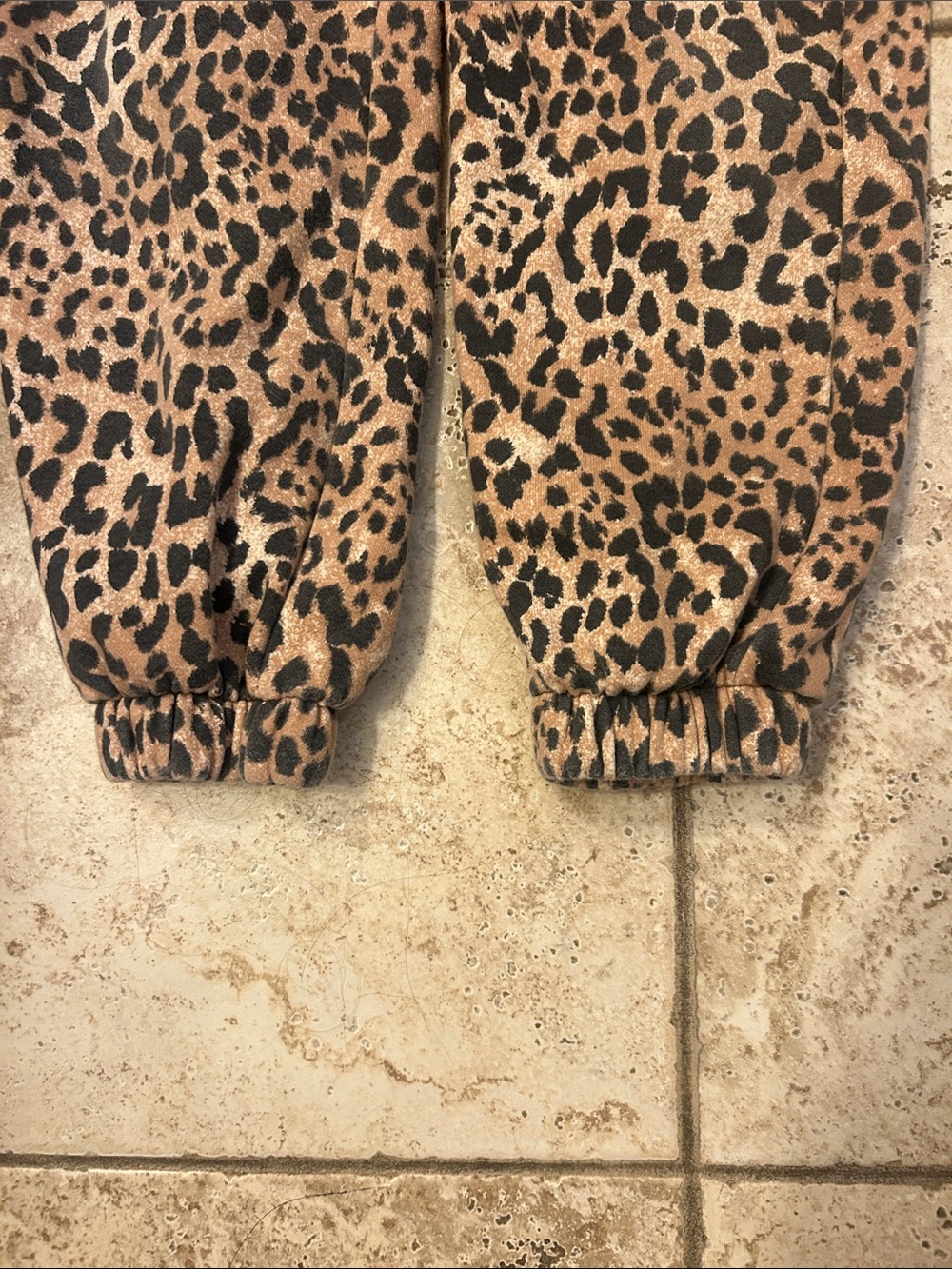 GAP Kids Leopard Print Hoodie & Jogger Set - Brown and Black. - Picture 7 of 7